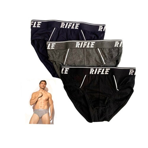 slip rifle da uomo colori assortiti con ricamo  taglie da m a xxl